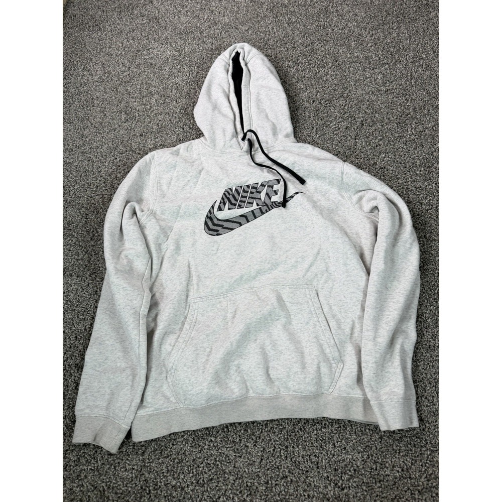 Nike Men's Graphic Pullover Hoodie Size Large Gray